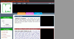 Desktop Screenshot of kingofleather.com