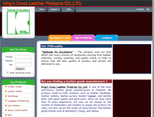 Tablet Screenshot of kingofleather.com